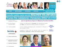 Tablet Screenshot of pensionesimss.com.mx